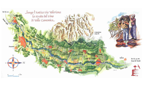Mappa dell'Antica Via Valeriana